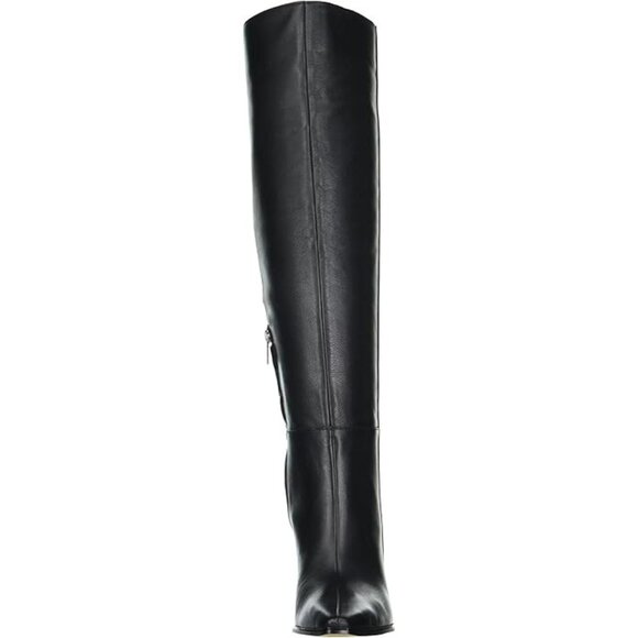 Vince Camuto Boots Tiasie Over the Knee Wedge Boots Black Leather SZ 7.5 NEW - Picture 4 of 9